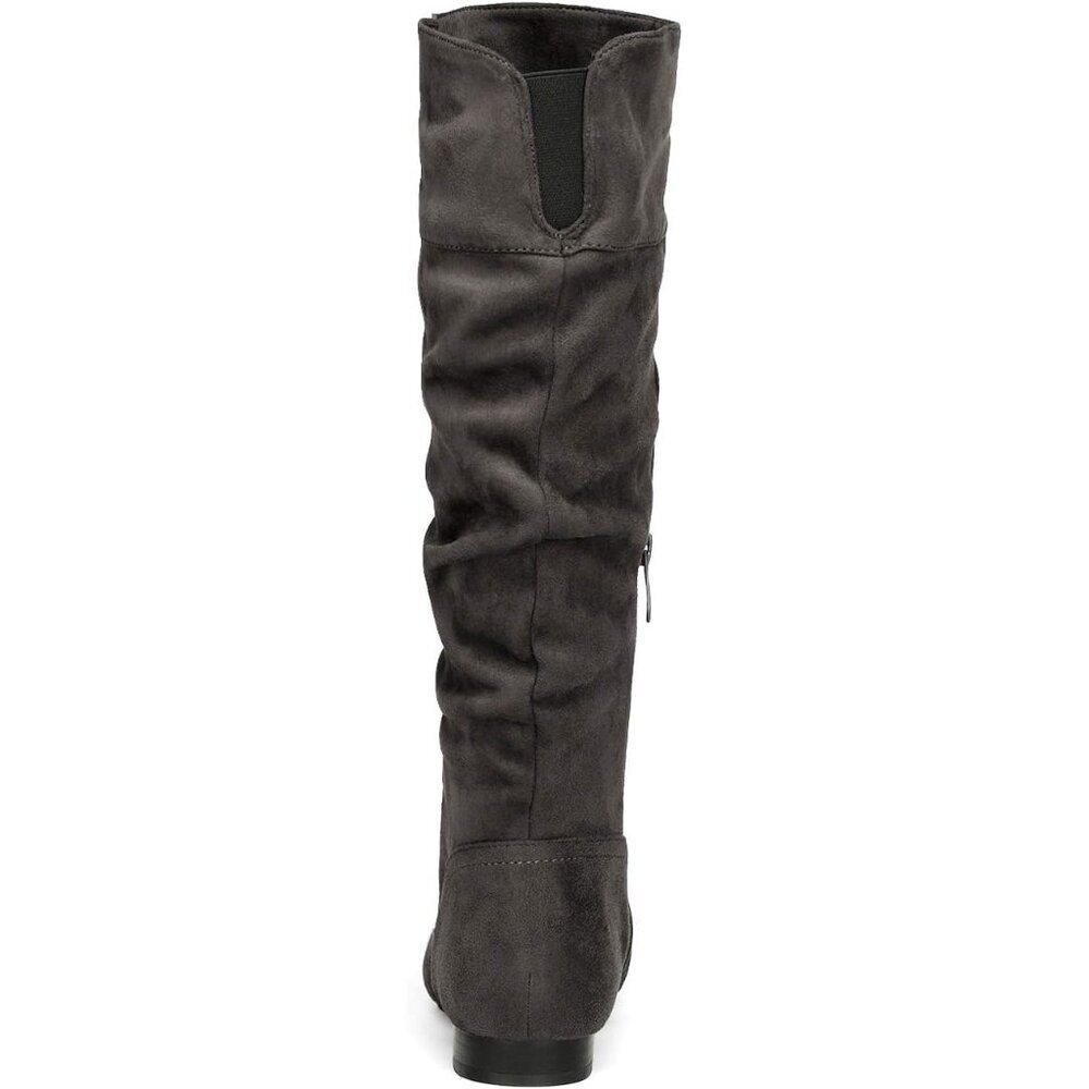 Women's Grey Dream Pairs Pull On Knee High Boots for Fall and Winter - Picture 6 of 6
